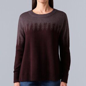 Women's Simply Vera Vera Wang Long Sleeve Sweater